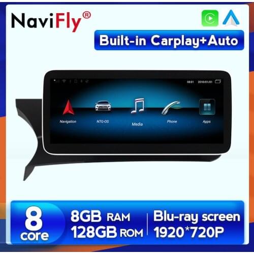8+128G Android 10 Carplay Auto Car dvd multimedia player gps navigation for Mercedes benz C Class W204 2011 2012 2013 4G LTE BT