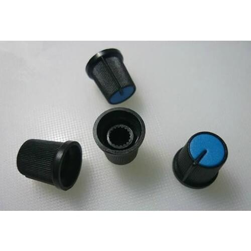 Free Shipping! 100pc Plastic knob with non-slip stripes potentiometer knob