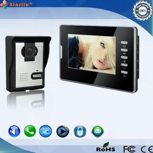 Four-wired video door phone door bell intercom system with visitor calling function