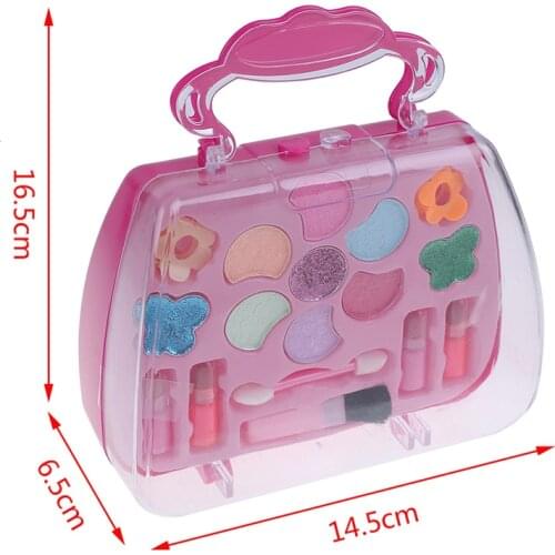 Kids Gift Suitcase Cosmetic Pretend Play Beauty Kit Girl Makeup Tools Set Princess Makeup Toys