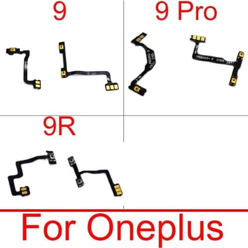 Volume & Power Flex Cable For OnePlus 1+ 9 9R Pro On / Off Power Up / Down Volume Switch Side Button Flex Ribbon Repair Parts