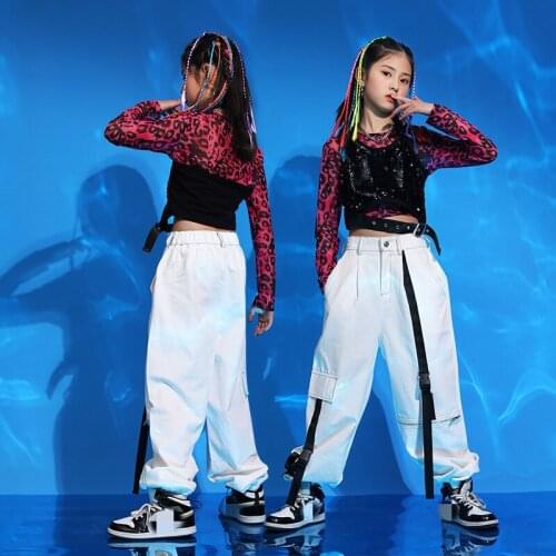 Girls' Jazz Dance Outfit Hip Hop Performance Costumes Fashion Stage Clothing Dance Costume Stage Costumes For Singers Women