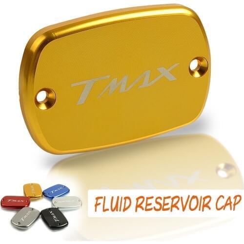 For YAMAHA TMAX 530/500 T-MAX 530/500 TMAX530 TMAX500 CNC Aluminum Motorcycle Brake Fluid Fuel Reservoir Tank Cap Cover