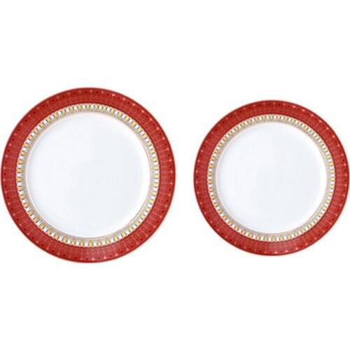 Ceramic Tableware Plate and Dish Set Phnom Penh Home Hotel Dinner Plate Decorative Porcelain Plate
