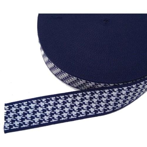 5 cm crowbar pattern navy blue polyester column