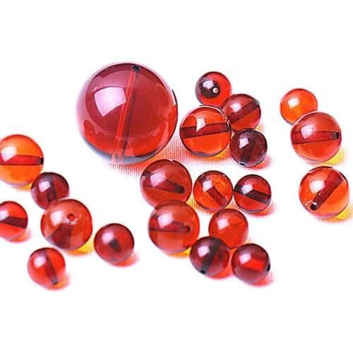 Red AMBER ROUND 6-12mm for DIY jewelry making loose beads FPPJ wholesale beads nature gemstone