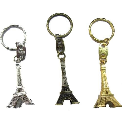 JINSE Retro Mini Decoration Torre Eiffel Tower Keychain Paris Tour Eiffel Keychain Key Ring Key Holder Gift Souvenir KHN009