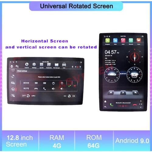 PX6 12.8" Universal Rotated Screen Radio Player With 4G 64G Multimedio Video Stereo GPS Navigation Player