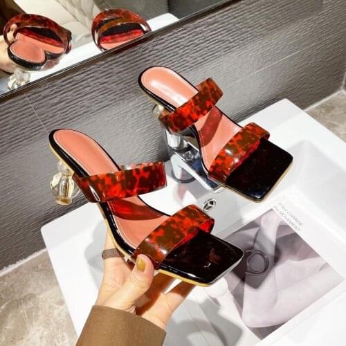 New Arrival womens sandals for summer 2021 new personality profiled heels with high heel slippers