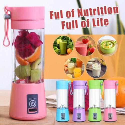 Portable Blender USB Mixer Electric Juicer Machine Smoothie Blender Mini Food Processor Personal Lemon Squeezer Orange Juicer