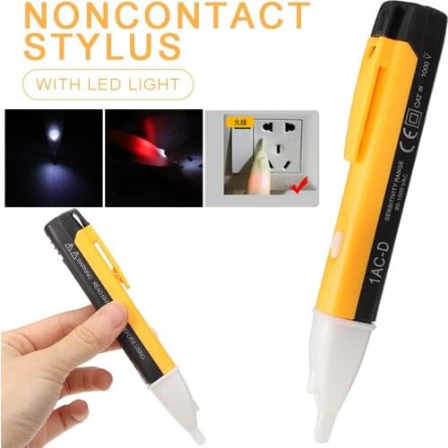 90V-1000V AC Voltage Detectors Non-Contact Electroscope Test Pen Tester Meter Volt Current Electric Test Pencil LED Light