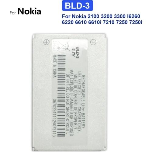 BLD-3 Replacement Battery for Nokia 7210 3300 2100 6220 6200 6610 6610 7250 I6260 6610i 7250i BLD3 BLD 3 with Track Code