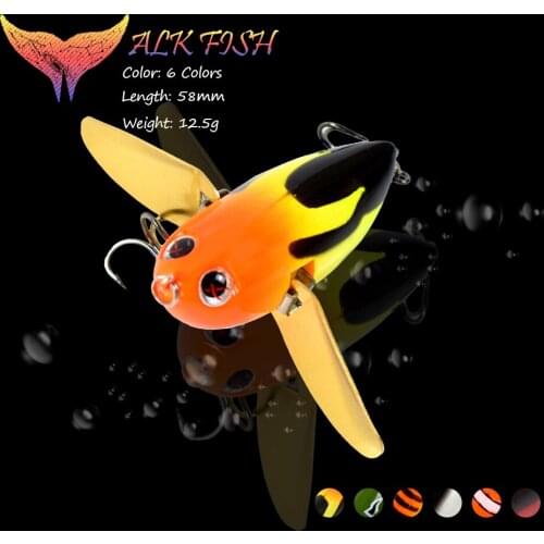 WALK FISH 58mm/12.5g Metal Bait Fishing Lure Crank Lure Floating Wobbler Artificial Bait Fishing Tackle Hard Bait Crankbait