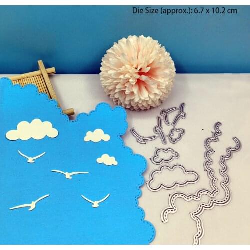 Sky Metal Cutting Dies Scrapbooking Embossing Folders for DIY Album Card Making Craft Stencil Greeting Photo Paper