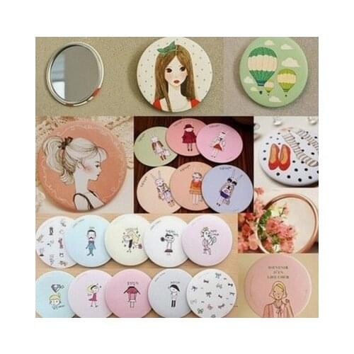 50pc/lot Queens series Cosmetic mirror / sweet women makeup pocket mini mirrors / portable mirror/nice gift