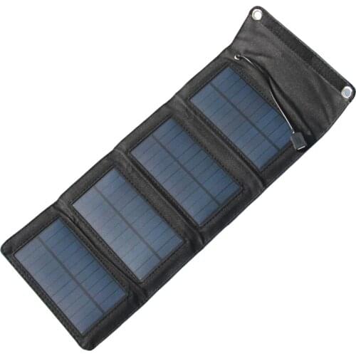 10W Foldable Solar Panel Charger Outdoor 5V USB Output Solar Charger Power Supply Waterproof New