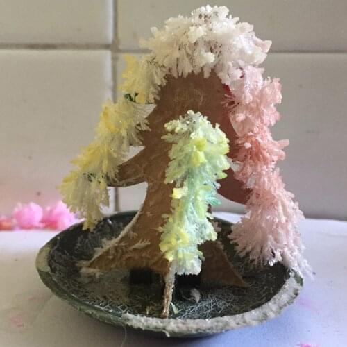 100PCS Newly Hot 2019 65mm H DIY Multicolor Paper Magic Growing Tree Mystic Christmas Trees Educative Kids Science Toys Novelty