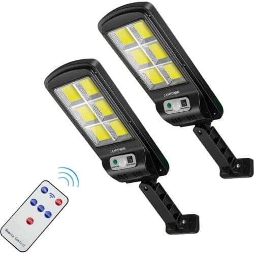 120 LED Solar Street Light Outdoor Waterproof PIR Sensor Flood Light Human Induction Wall Light With 3 Lighting Modes For Garden