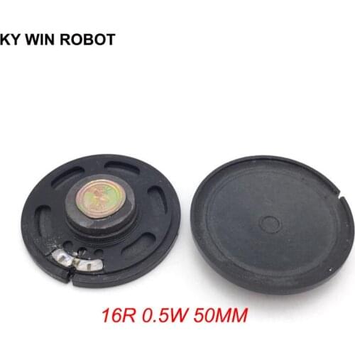 2pcs New Ultra-thin speaker Doorbell horn Toy-car horn 16 ohms 0.5 watt 0.5W 16R speaker Diameter 50MM 5CM thickness 10MM
