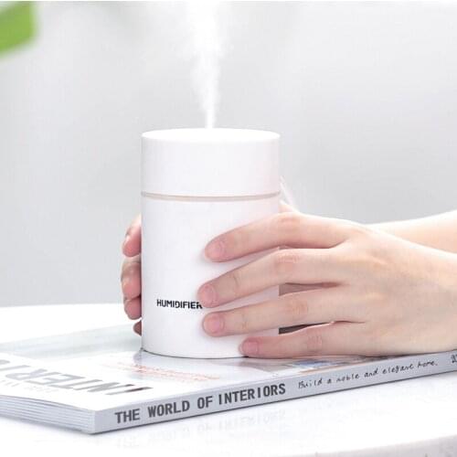 300ml Mini Car Air Humidifier Soft Light Humidi fiers For Kid Women Baby Bedroom Student Home Portable Electronic Humidifier