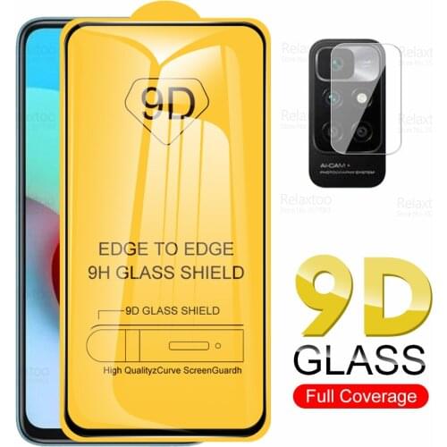 9D Full Glue Protective Glass For Xiaomi Redmi 10 Camera Tempered Glass Xiomi Redmi10 Redme 10 Screen Protector Original HD Film