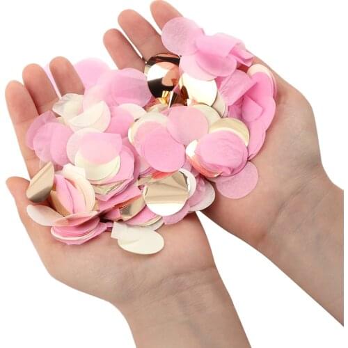 1000pcs/bag paper Confetti Mix Color for wedding birthday party decoration round Tissue for clear balloons 2.5cm