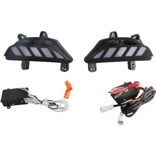 12V Daytime running lights For Mazda 3 2014 2015 2016 flexible Drl with turn signals LED For cars auto Fog lights headlights