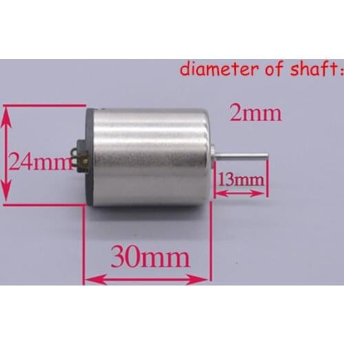 DC24V 0.17mA 3800rpm Micro 370 Motor Carbon Brush Anti-dust Large Torque Low Speed Electric Machinery for Hair Dryer