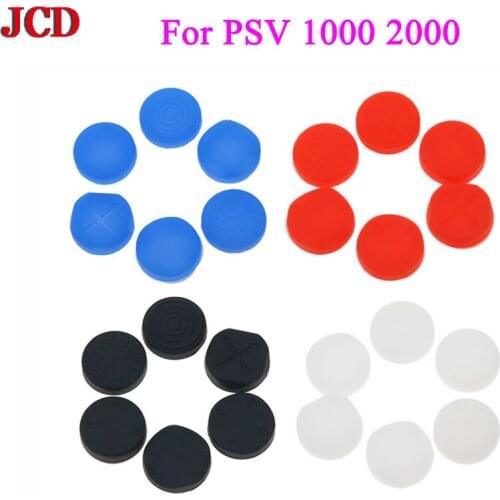 JCD 40Sets=240PCS Silicone Grip Analog Joystick Cap Cover For PSV 1000 2000 Buttons