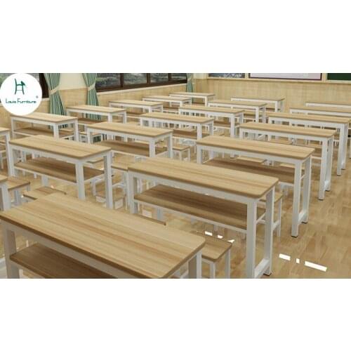 Round corner desks and chairs for primary and secondary school students