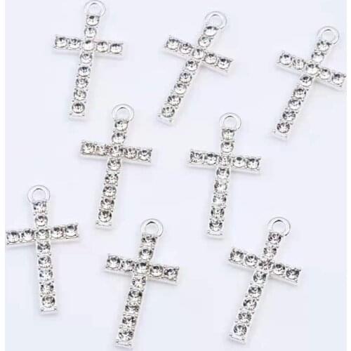 Pendant Cross Accessories Cubic Zircon Jewelry Discovery Handmade DIY Cross