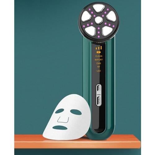 5 in 1 RF & EMS Massager for Face Microcurrent Face Lift Machine Devices Led Face Light Therapy Radio Frequency Skin Tightening