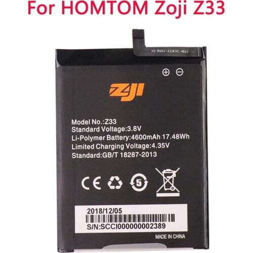 New High Quality 4600mAh HOMTOM Z33 Battery For HOMTOM zoji Z33 Mobile Phone
