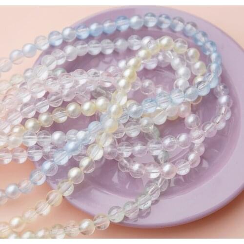 Limited macaron gradient spray color transparent resin acrylic beads diy jewelry accessories necklace material
