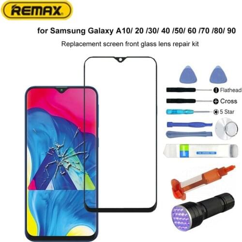 Original Amoled LCD for Samsung Galaxy A10 20 30 40 50 60 70 80 90 Screen Protector Replace the front Glass Lens Repair Tool Set