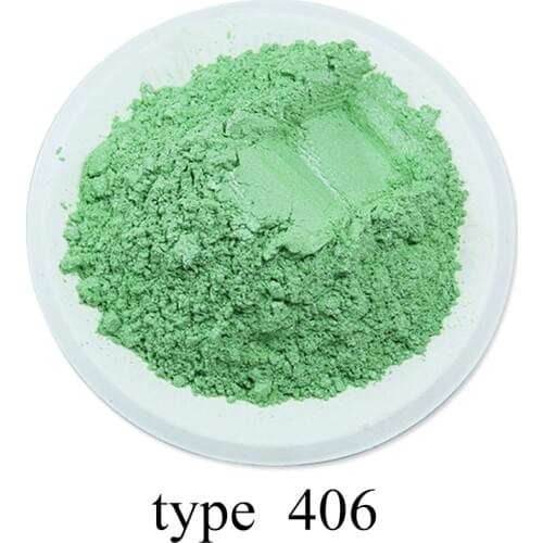 Pearl Powder Coating Mineral Mica Dust DIY Dye Colorant 50g Type 406 for Soap Eye Shadow Cars Art Crafts Acrylic Paint Pigment