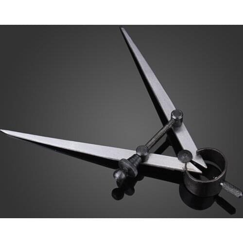 15cm Durable Adjustable Wing Divider Creaser Leather Stitch Hole Distance Measure DIY Sewing Leather Metal Craft Tool Supplies