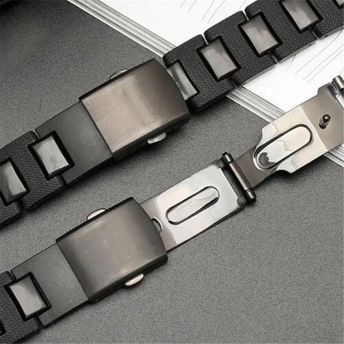 Watch Strap for G-shock DW-6900/DW9600/DW5600/GW-M5610 Watch Replacement Steel Plastic Watchband Belt