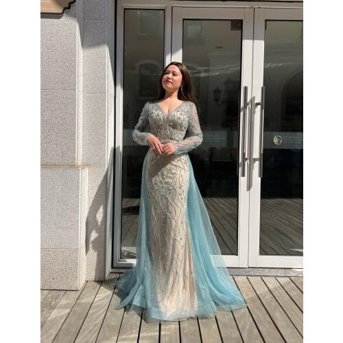 Shalimar Zhang Bridal Green Gowns Fashion Ladies Bling Bling Eveningdress Luxury Host Dress1664