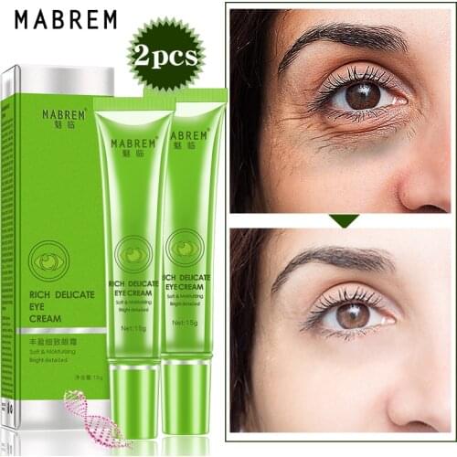 2pcs Moisturizing Eye Cream Anti-Wrinkle anti-aging Face Cream Collagen Repair Serum Remover Dark Circles Eye bags Fat granule