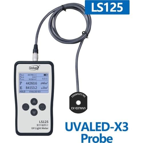 UVALED-X3 probe UV sensor for LS125 UV intensity meter test irradiance and energy for UVA and UVV light source