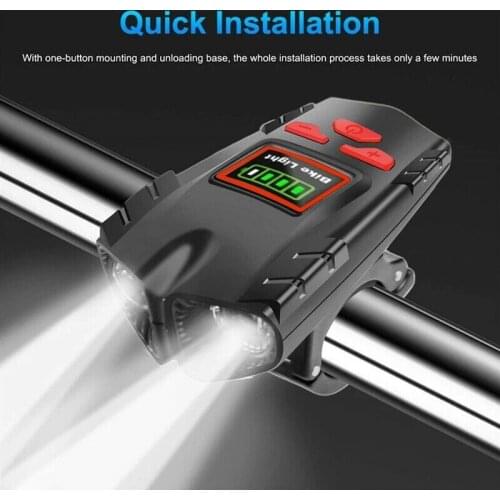 Bicycle Light Cycle Speedometer Horn Usb Rechargeable Bike Computer Headlight Waterproof Flashlight Torch For Bycicle Accesories