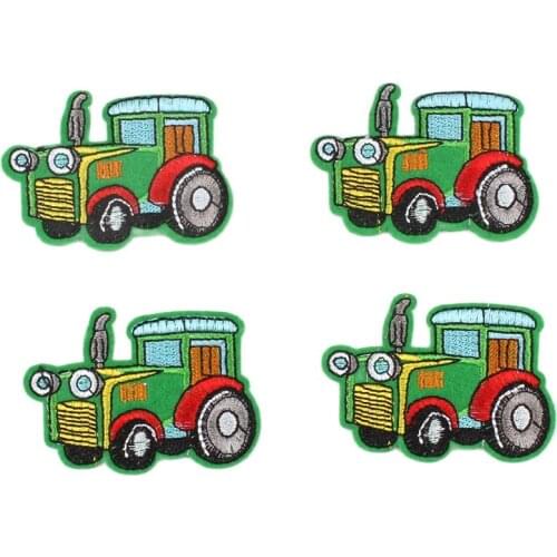 10pcs Embroidery Truck Patches DIY Boy Suits Shoes Hats Bags Stickers Handmade Iron On Stickers Badge Fabric Appliques Wholesale