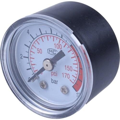 0-12BAR 0-170PSI 10mm Thread Gas Air Pump Pressure Gauge Compressor Manometer