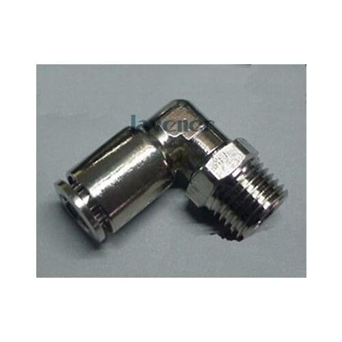 1/2" BSP male Thread to 16mm OD Tube Nickel plated Brass Elbow Pneumatic Fitting Push to Connect