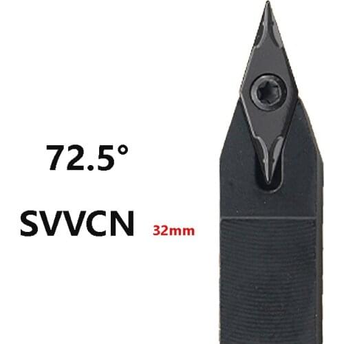 BEYOND 1pcs SVVCN3232P16 SVVCN3232 SVVCN 3232 External Turning Tool Holder Lathe Cutter Shank use VCMT16 Carbide Inserts