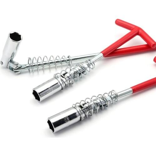 1 Pcs Flexible Spark Plug Removal Tool Socket Wrench Installation Head T-Bar In Stock