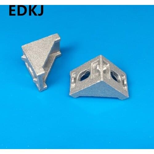 10pcs aluminum 2020 corner bracket fittings corner angle bracket connector 2028 3D printer aluminum automatic equipment frame