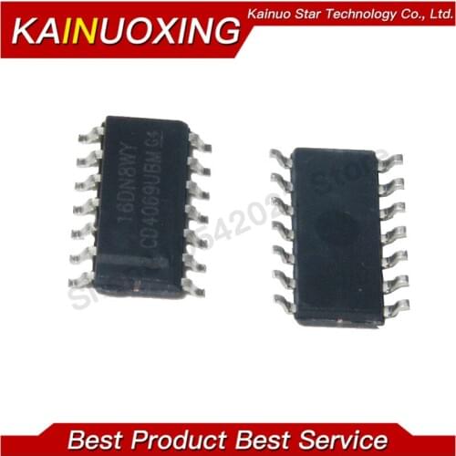 10pcs CD4069UBM CD4069 HEF4069UBT HEF4069 SOP-14 Multiplexer Switch ICs CMOS Diff 4-Ch