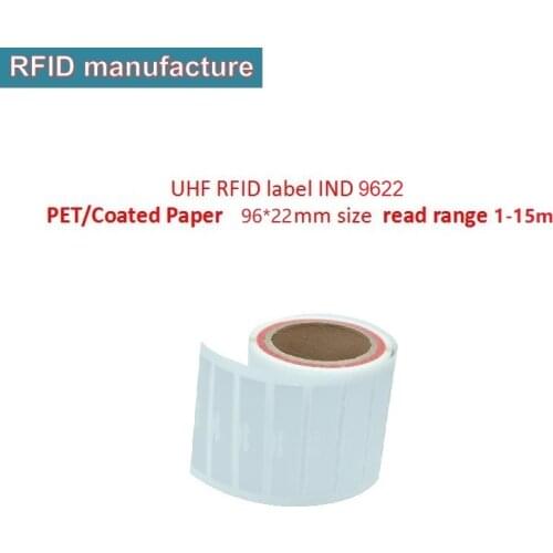 100pc/lot RFID UHF Alien 9654 wet inlay Label Sticker 860~960Mhz 915mhz passive EPC Class1 Gen2 rfid Apparel assets management
